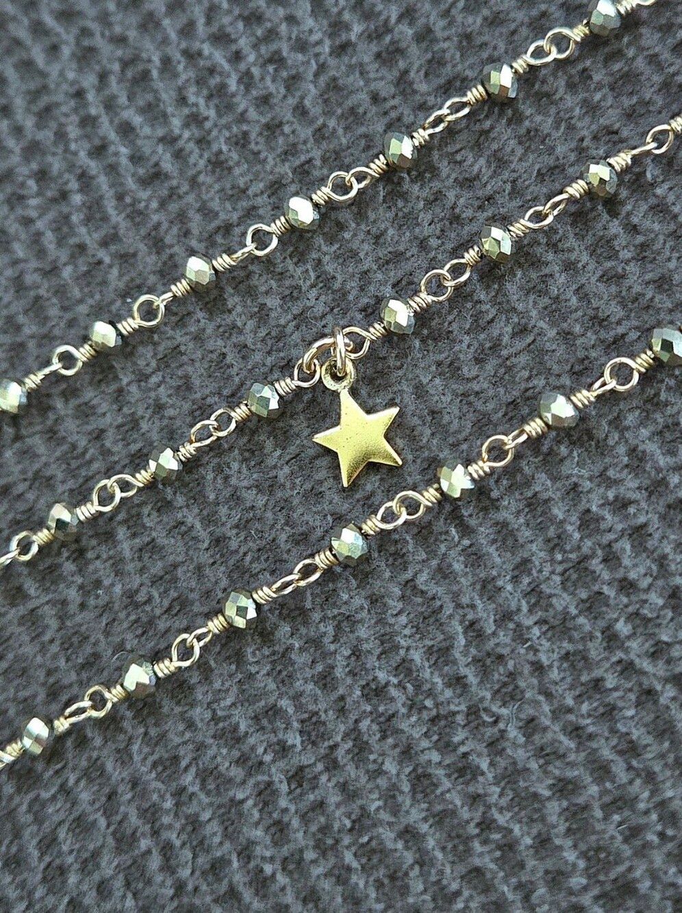✨️HP✨️ Dainty Gold💛 Pyrite Bracelet Trio3️⃣ - NWOT